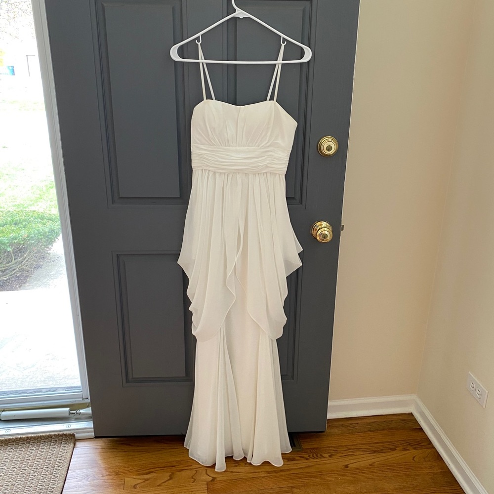 Bee darling white strapless dress
